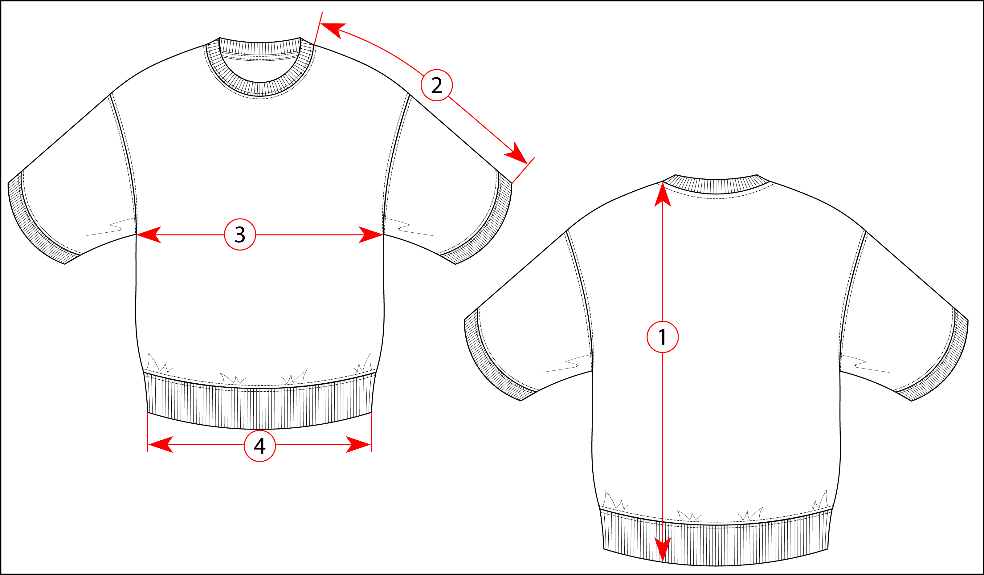 Схема обмеров